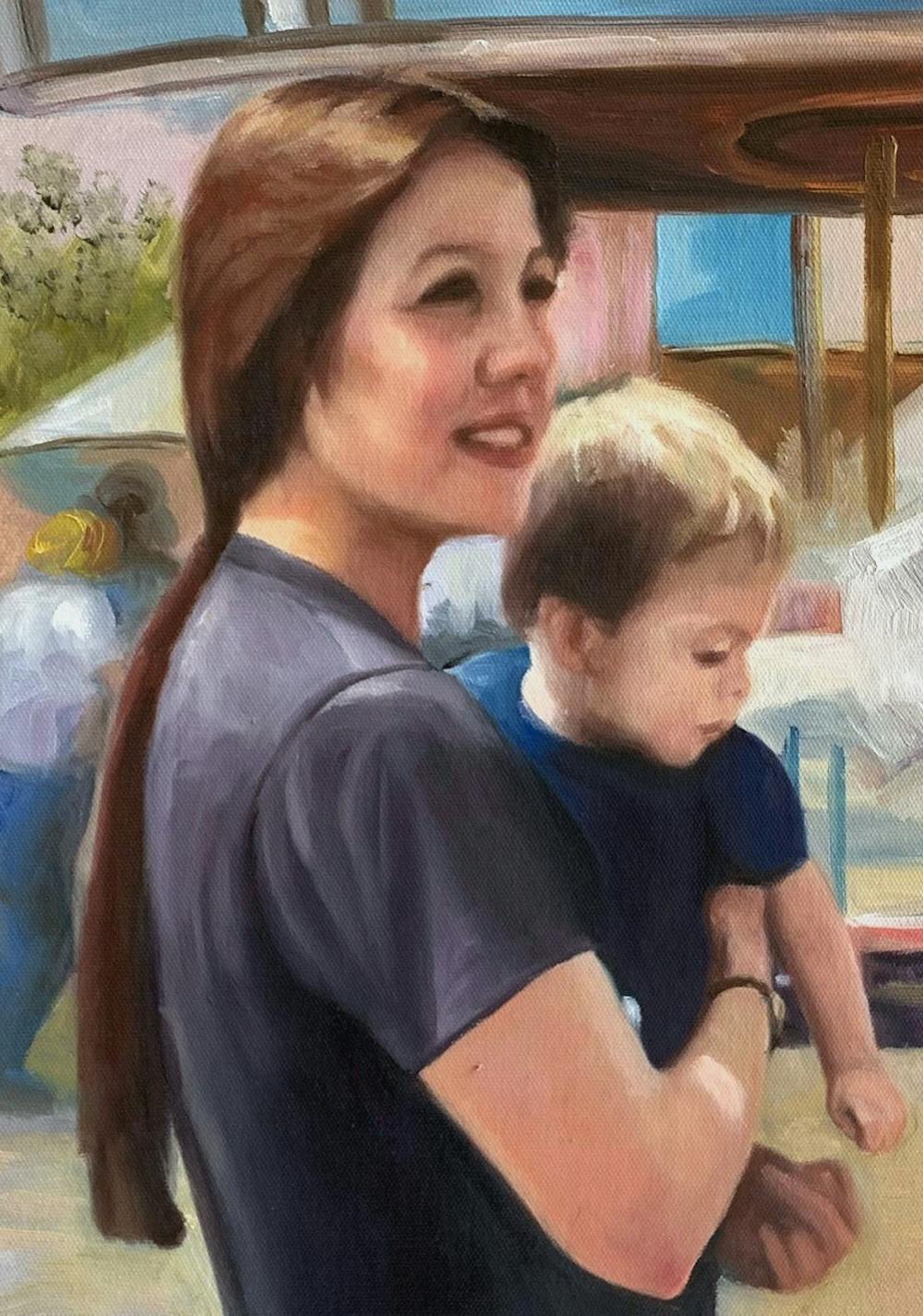 Artist-Rendered Painting