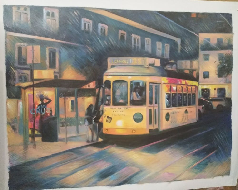 Artist-Rendered Painting