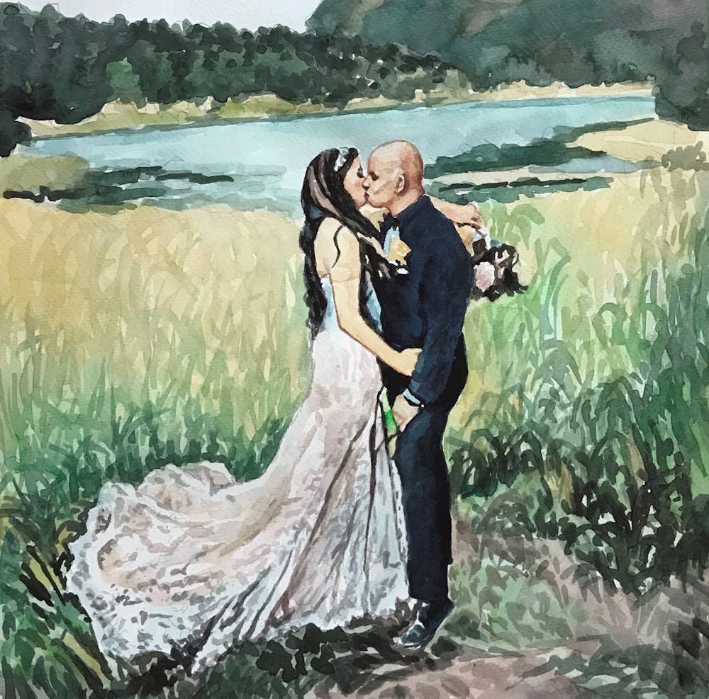 Artist-Rendered Painting