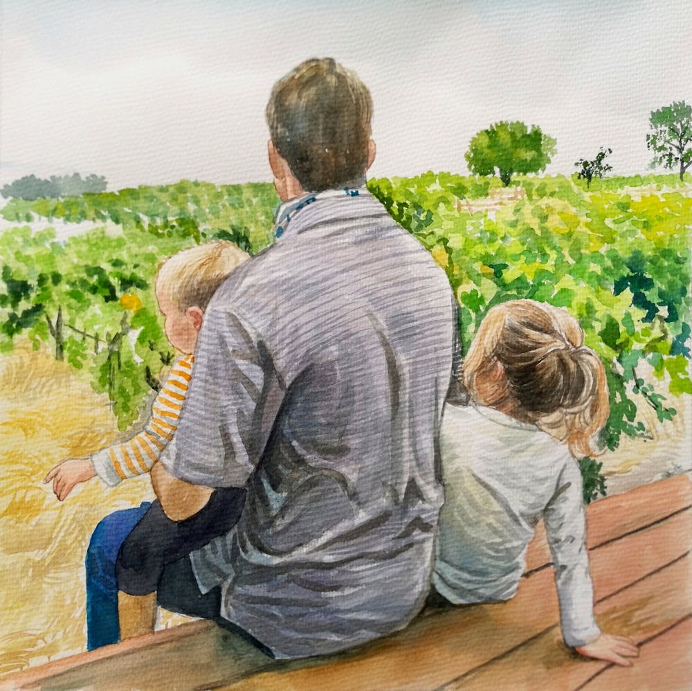 Artist-Rendered Painting