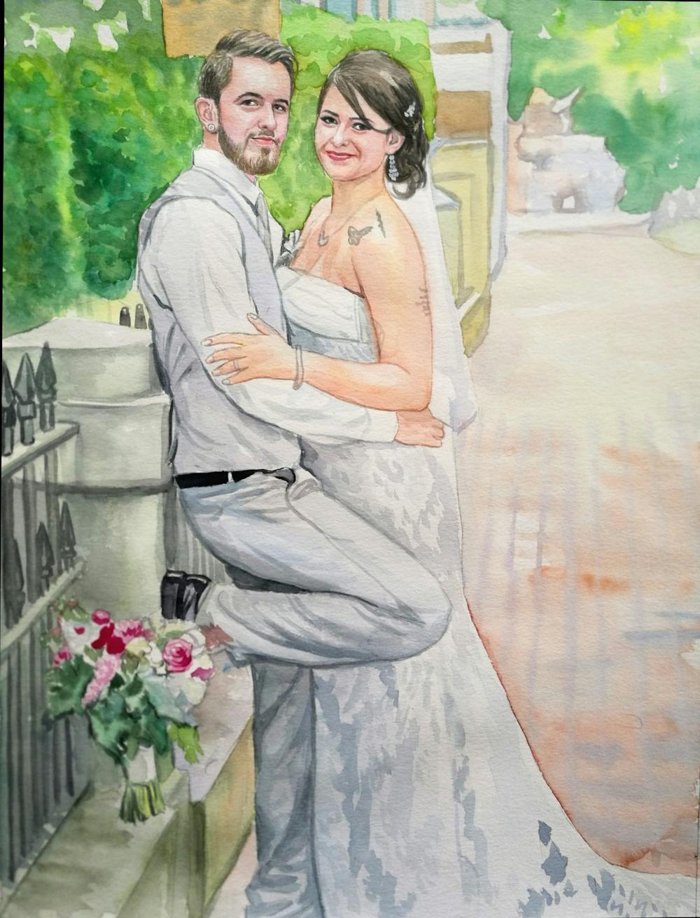 Artist-Rendered Painting