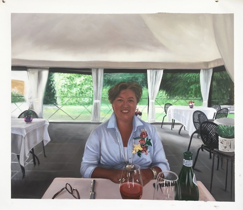 Artist-Rendered Painting