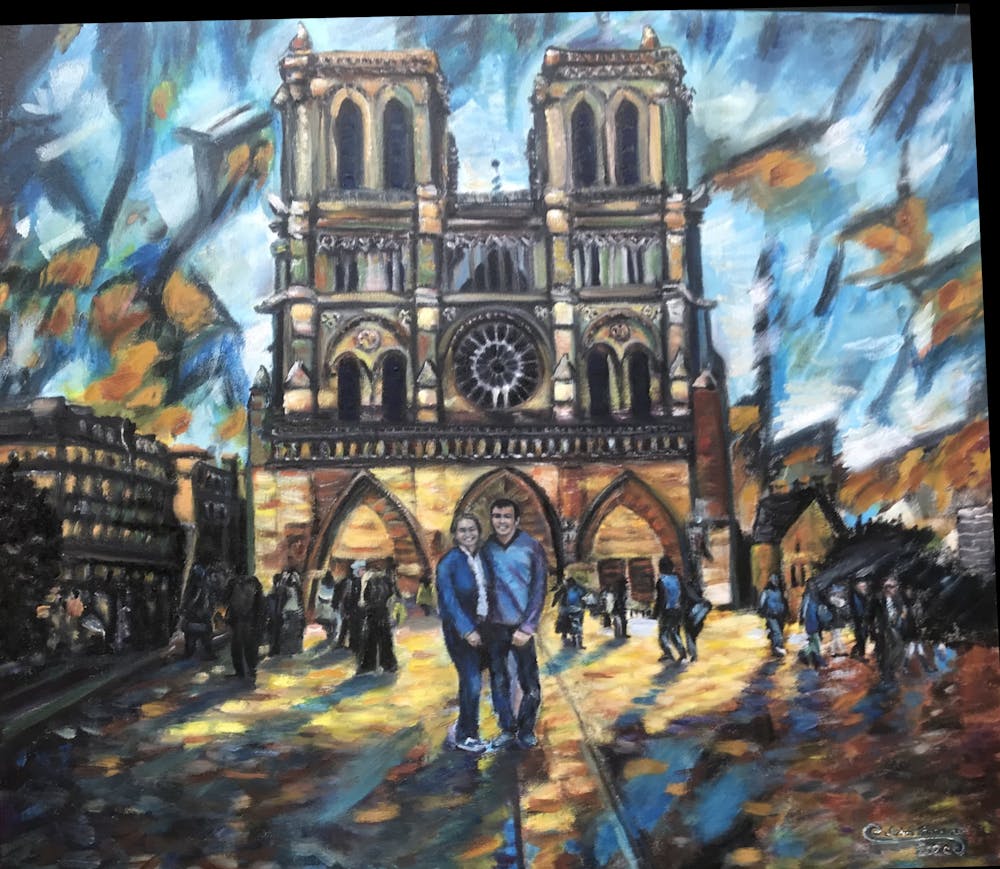 Artist-Rendered Painting