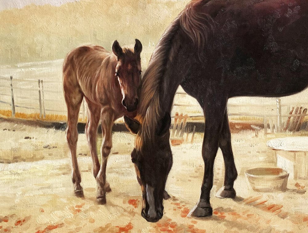 Artist-Rendered Painting