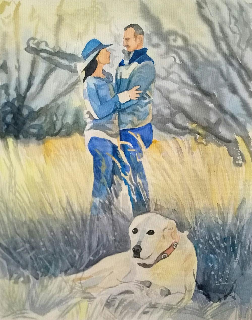 Artist-Rendered Painting