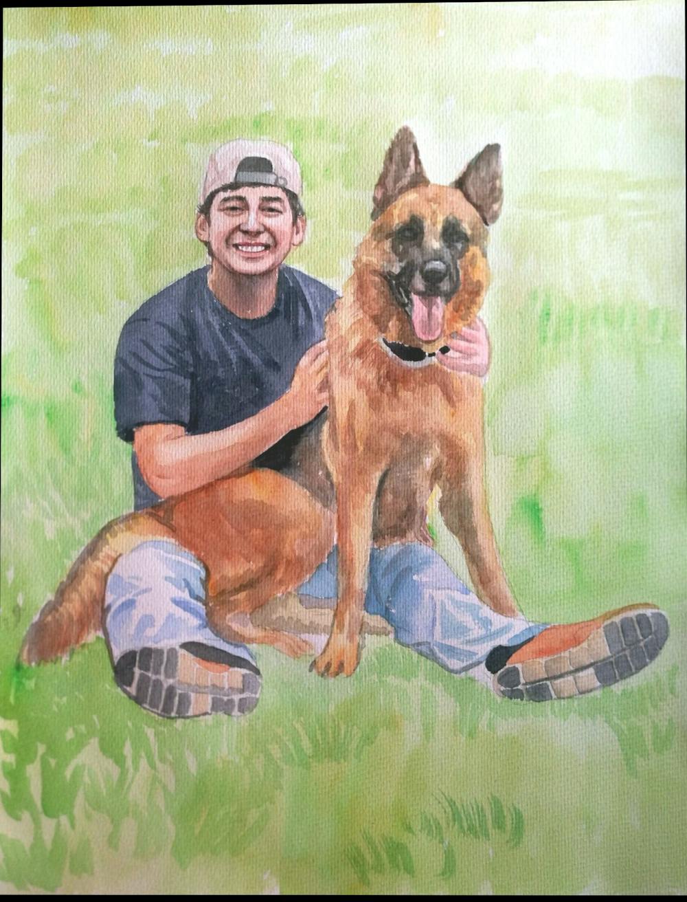 Artist-Rendered Painting