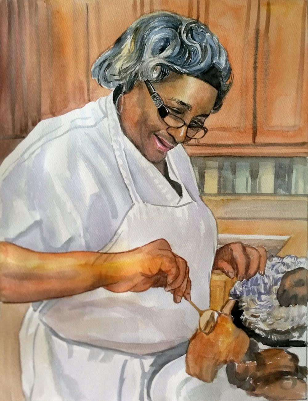 Artist-Rendered Painting