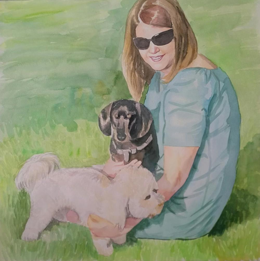 Artist-Rendered Painting