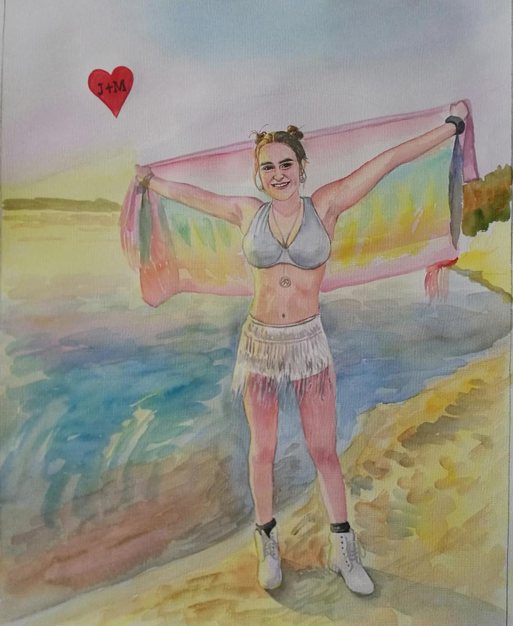 Artist-Rendered Painting