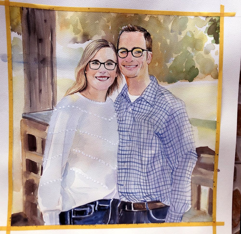 Artist-Rendered Painting