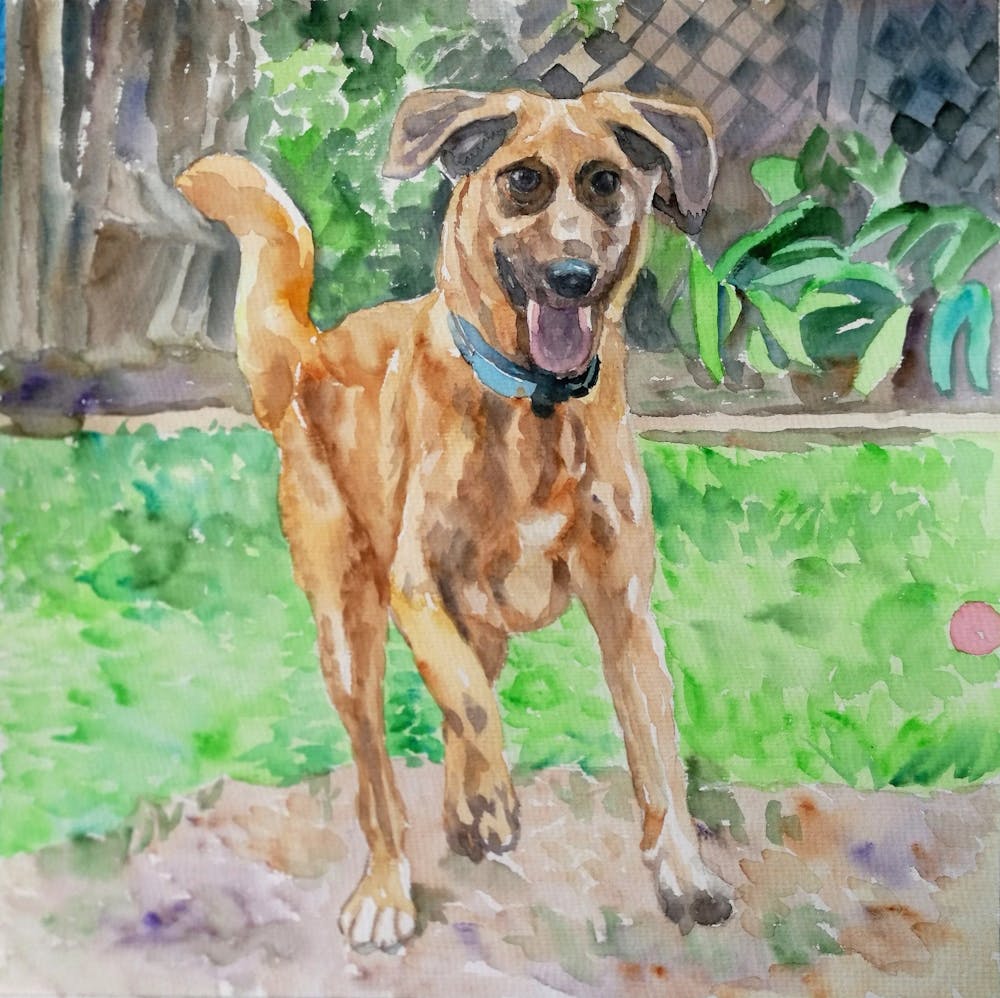 Artist-Rendered Painting