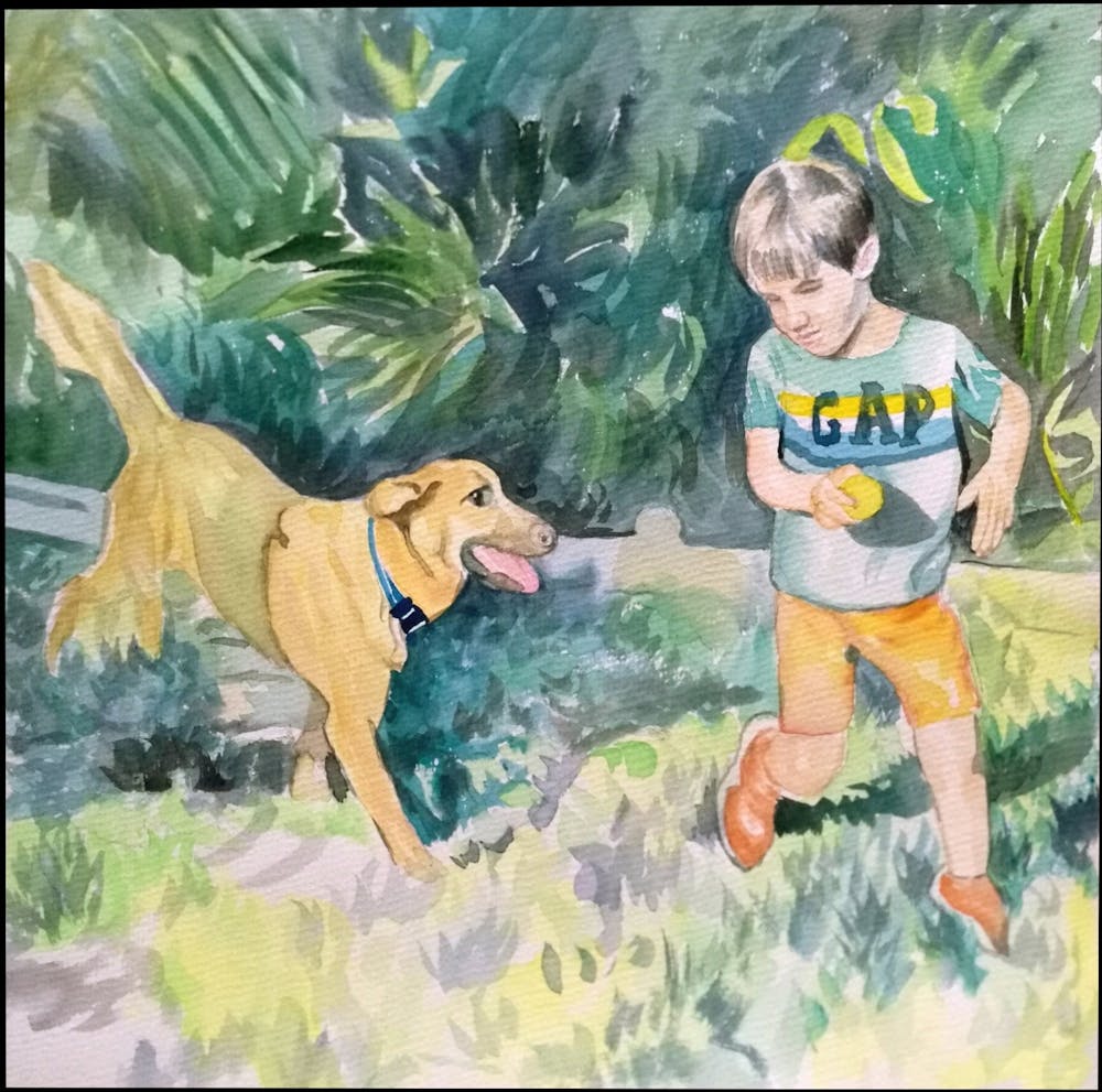 Artist-Rendered Painting