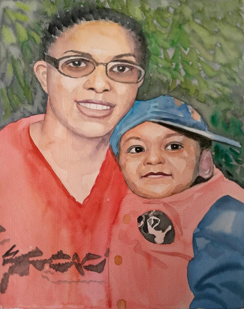 Artist-Rendered Painting