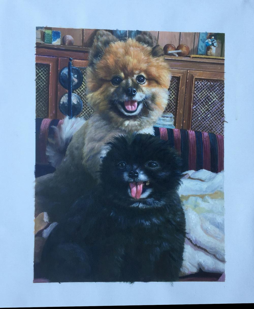 Artist-Rendered Painting