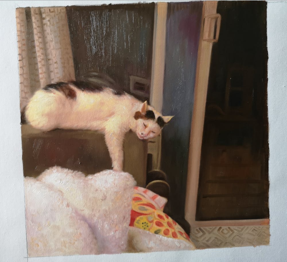 Artist-Rendered Painting