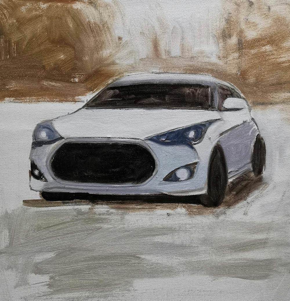 Artist-Rendered Painting