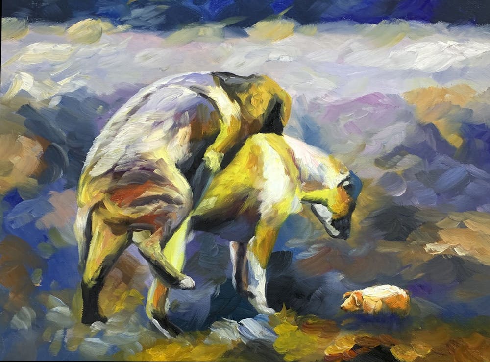 Artist-Rendered Painting