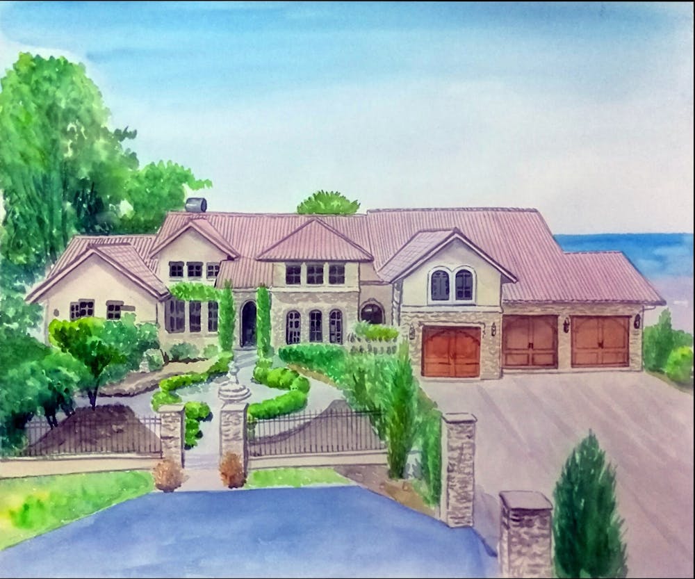 Artist-Rendered Painting