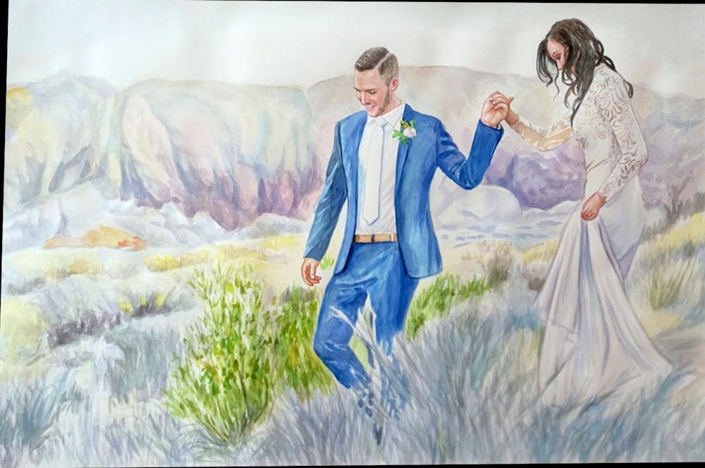 Artist-Rendered Painting