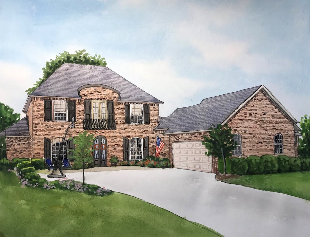 Artist-Rendered Painting