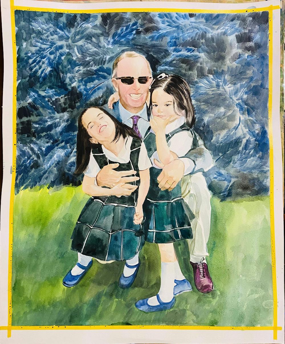 Artist-Rendered Painting