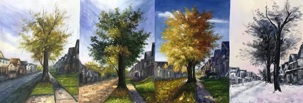 Artist-Rendered Painting