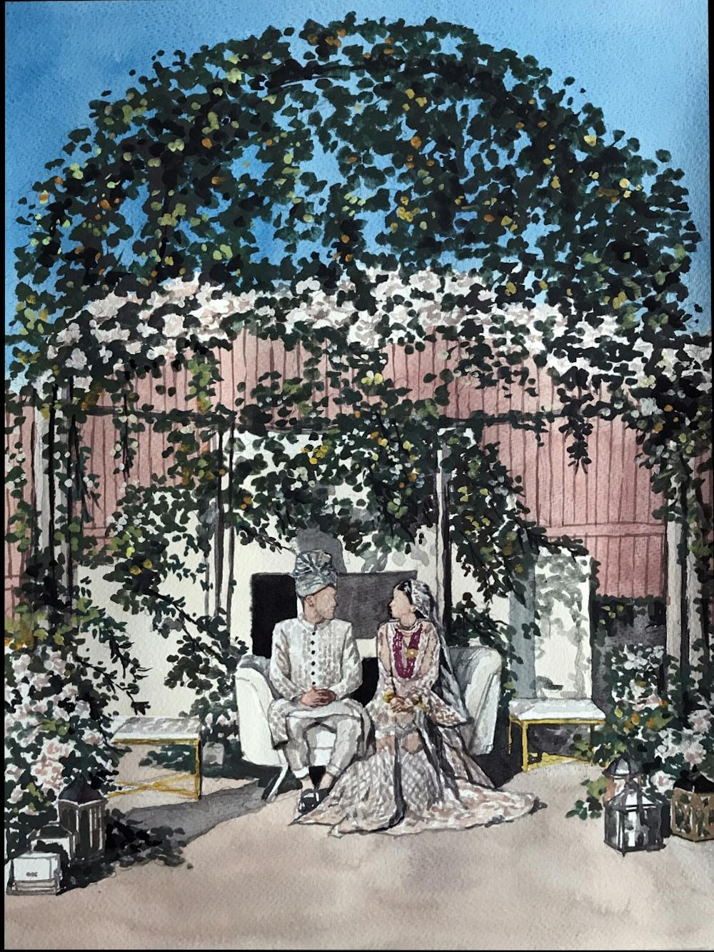 Artist-Rendered Painting