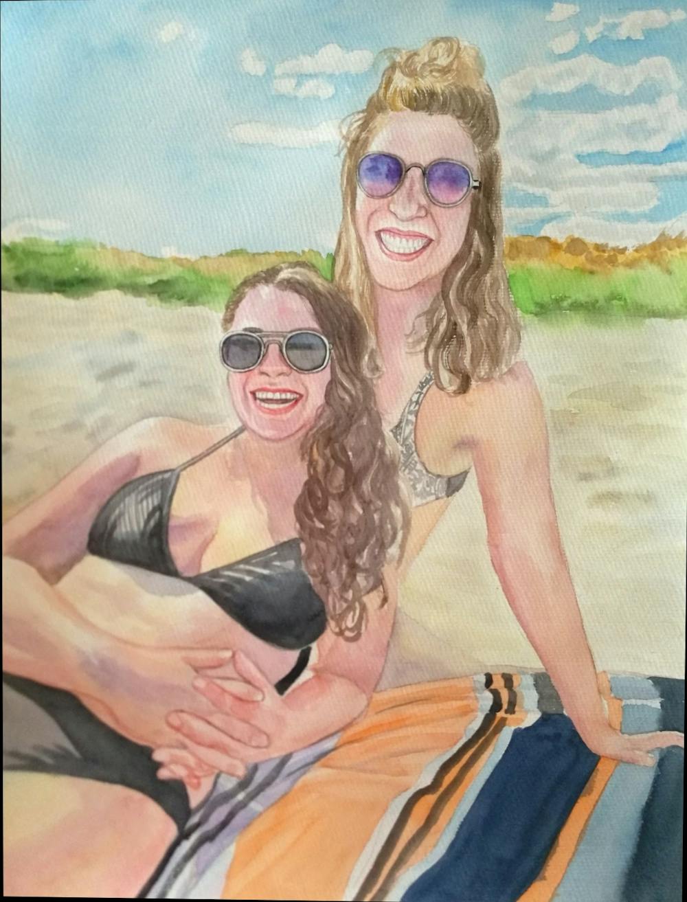 Artist-Rendered Painting