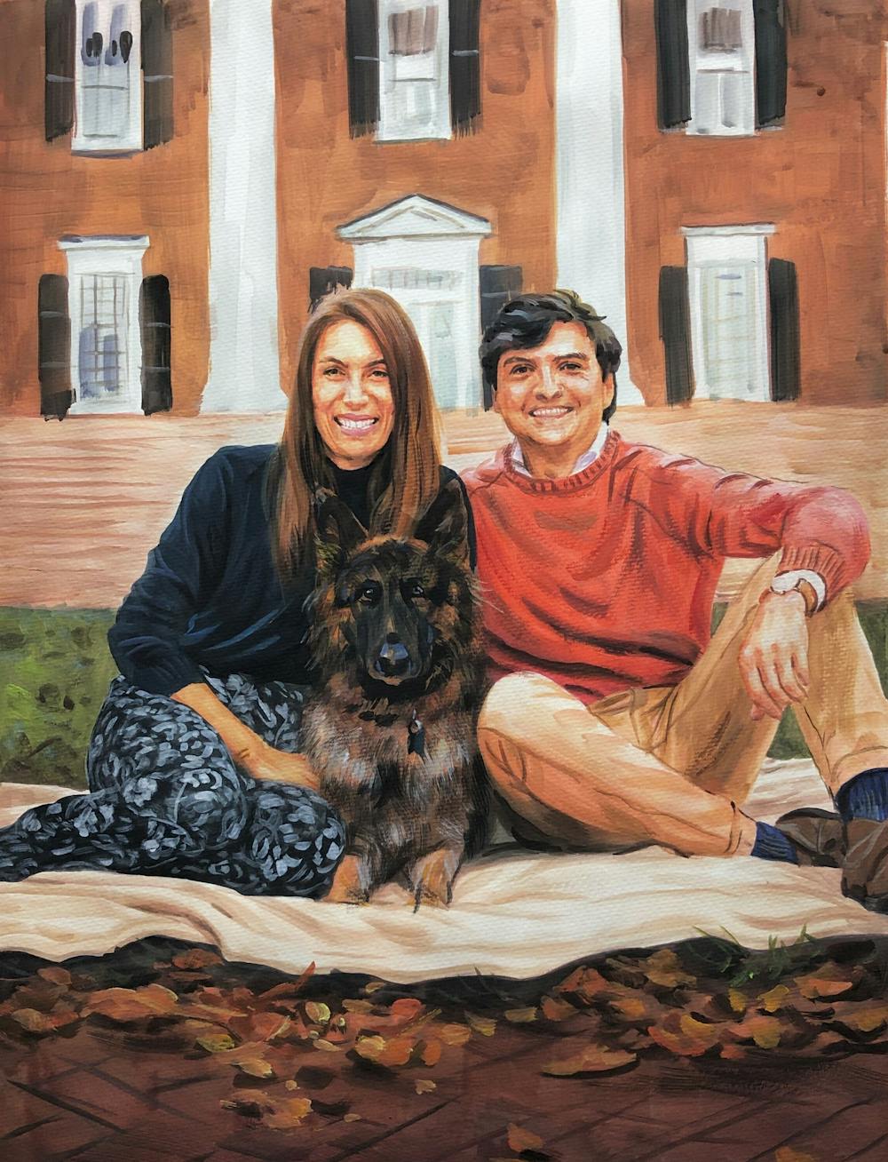 Artist-Rendered Painting