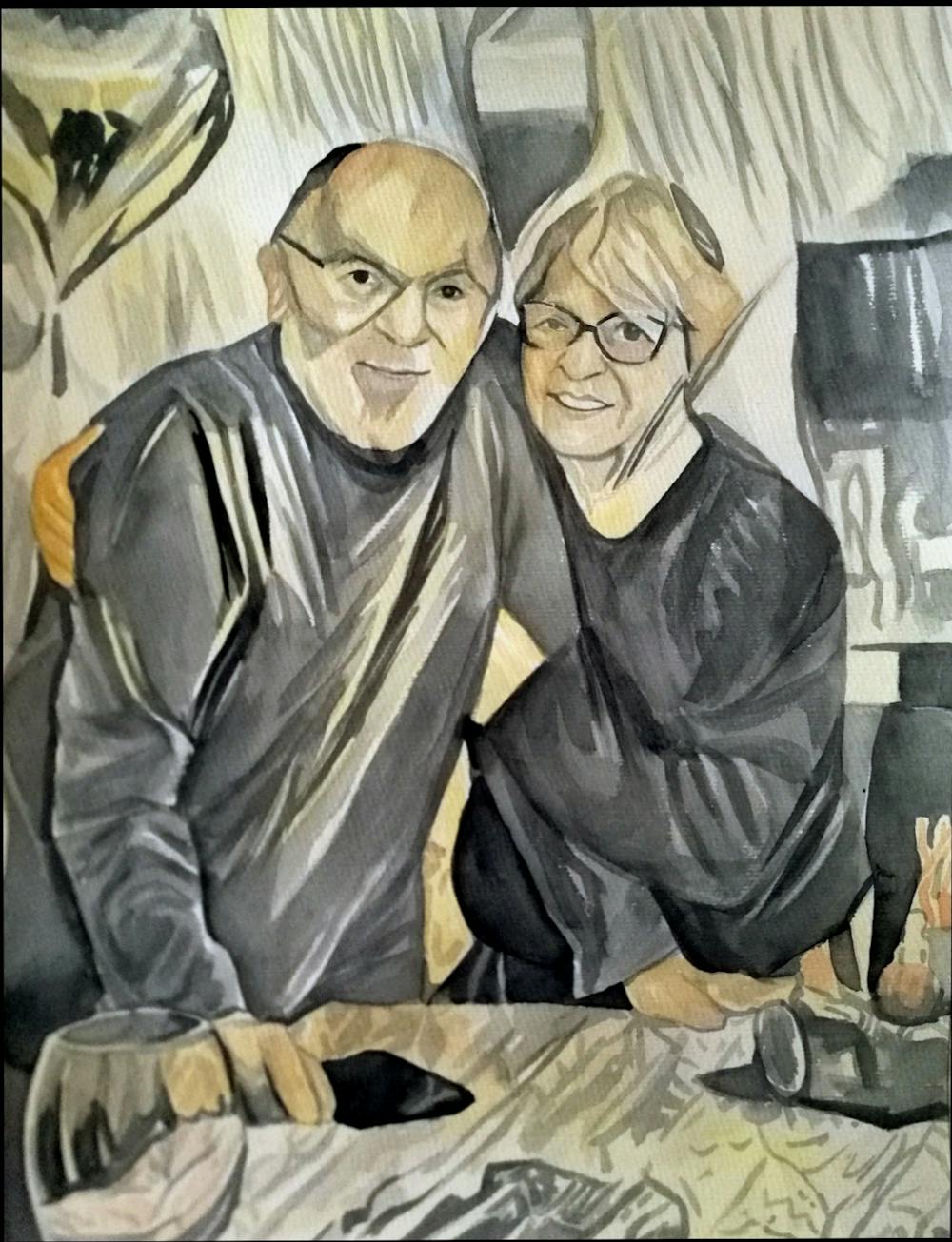 Artist-Rendered Painting