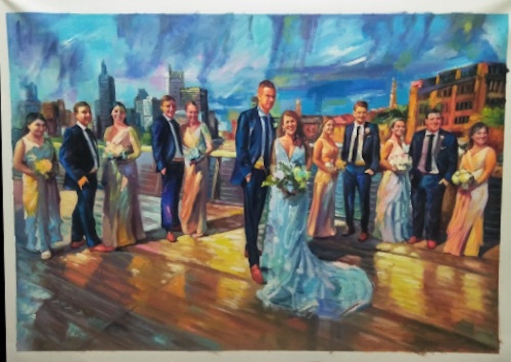 Artist-Rendered Painting