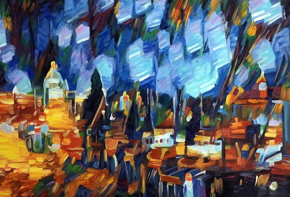 Artist-Rendered Painting