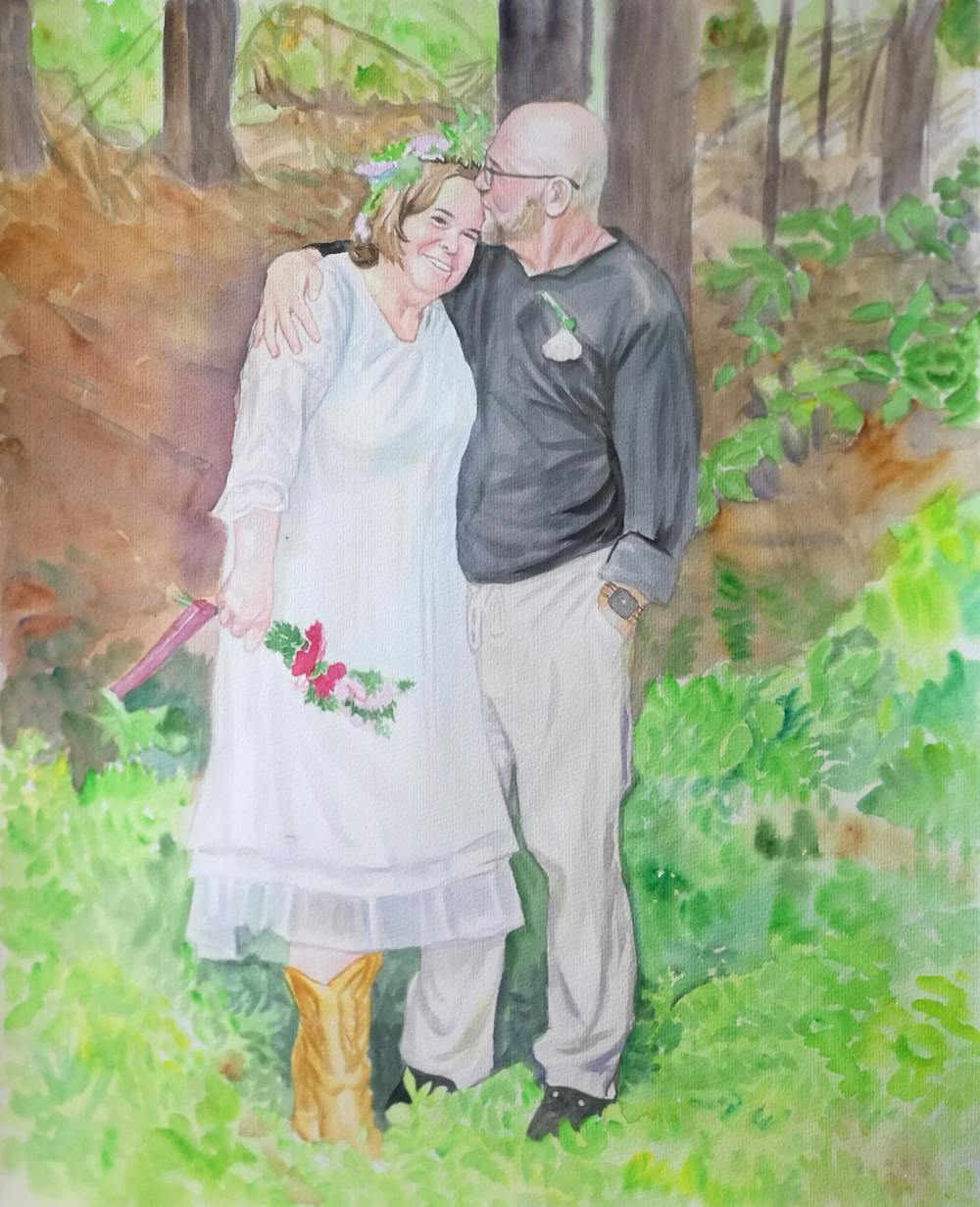 Artist-Rendered Painting