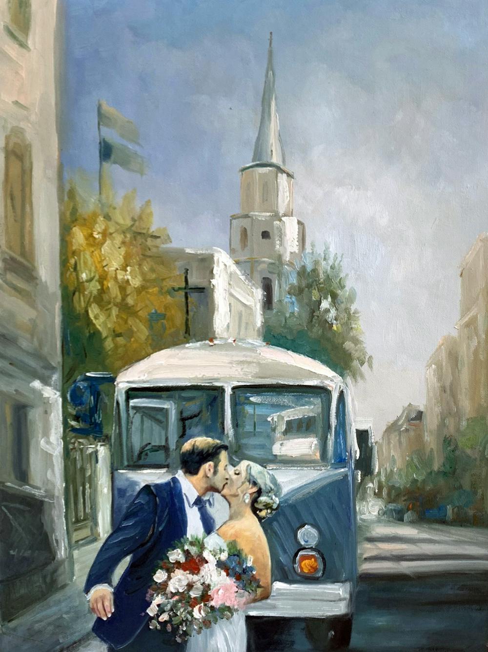 Artist-Rendered Painting