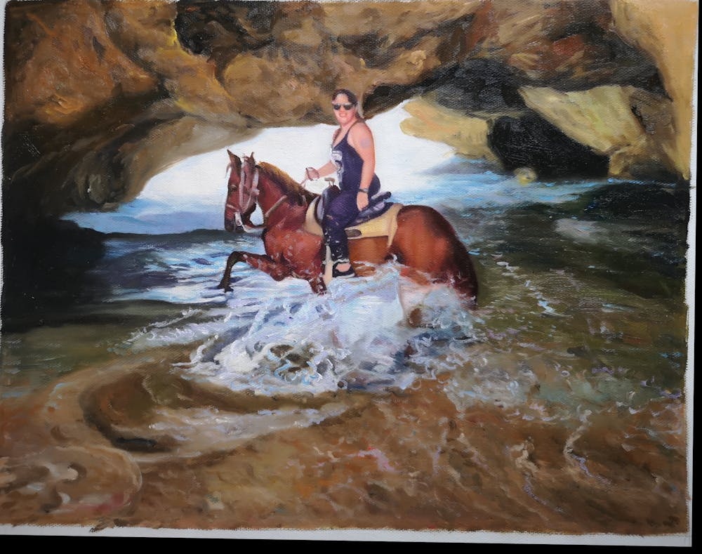 Artist-Rendered Painting