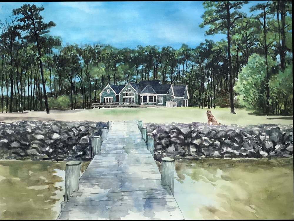 Artist-Rendered Painting