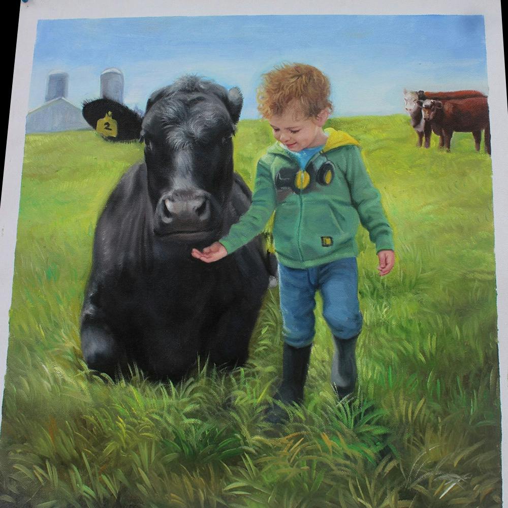 Artist-Rendered Painting