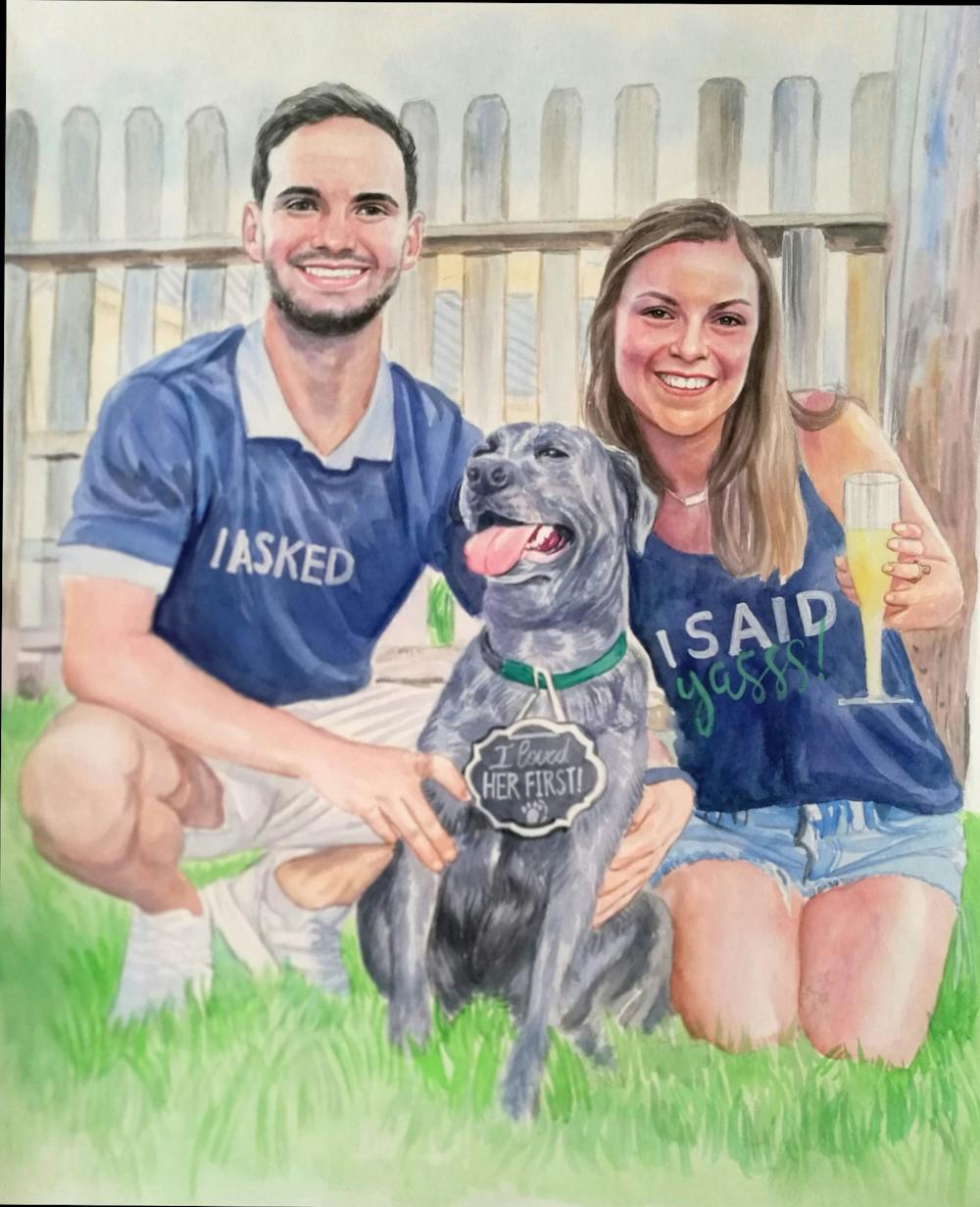 Artist-Rendered Painting