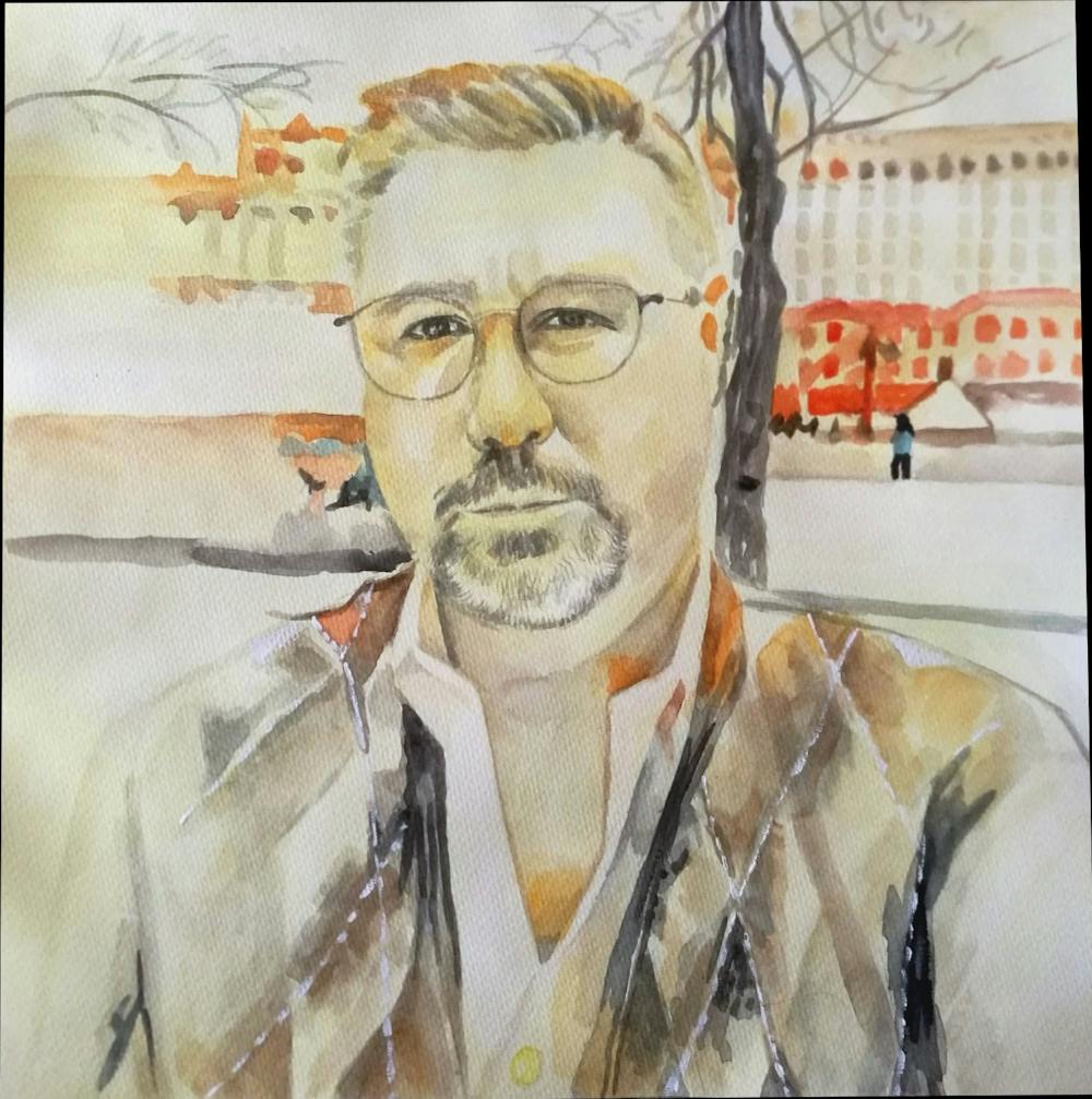 Artist-Rendered Painting