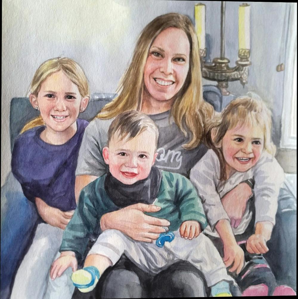 Artist-Rendered Painting