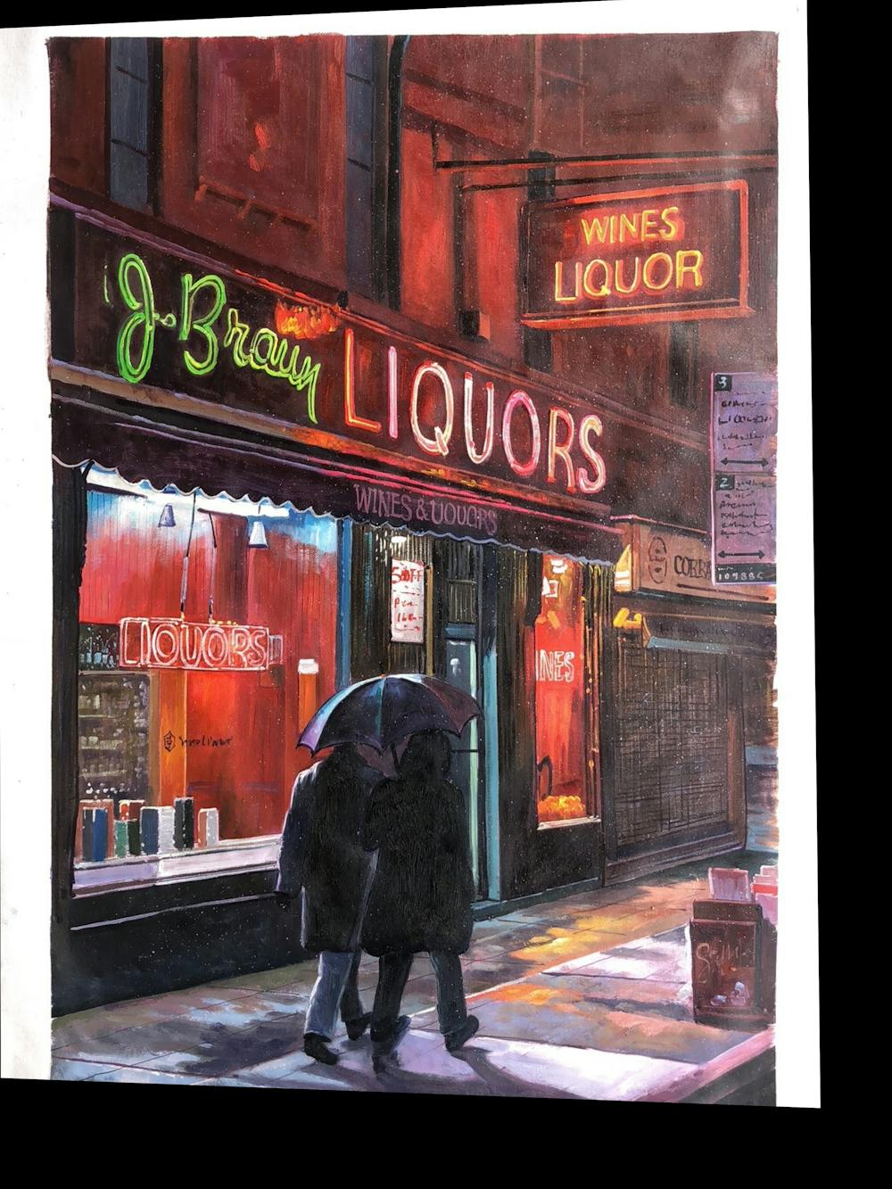 Artist-Rendered Painting