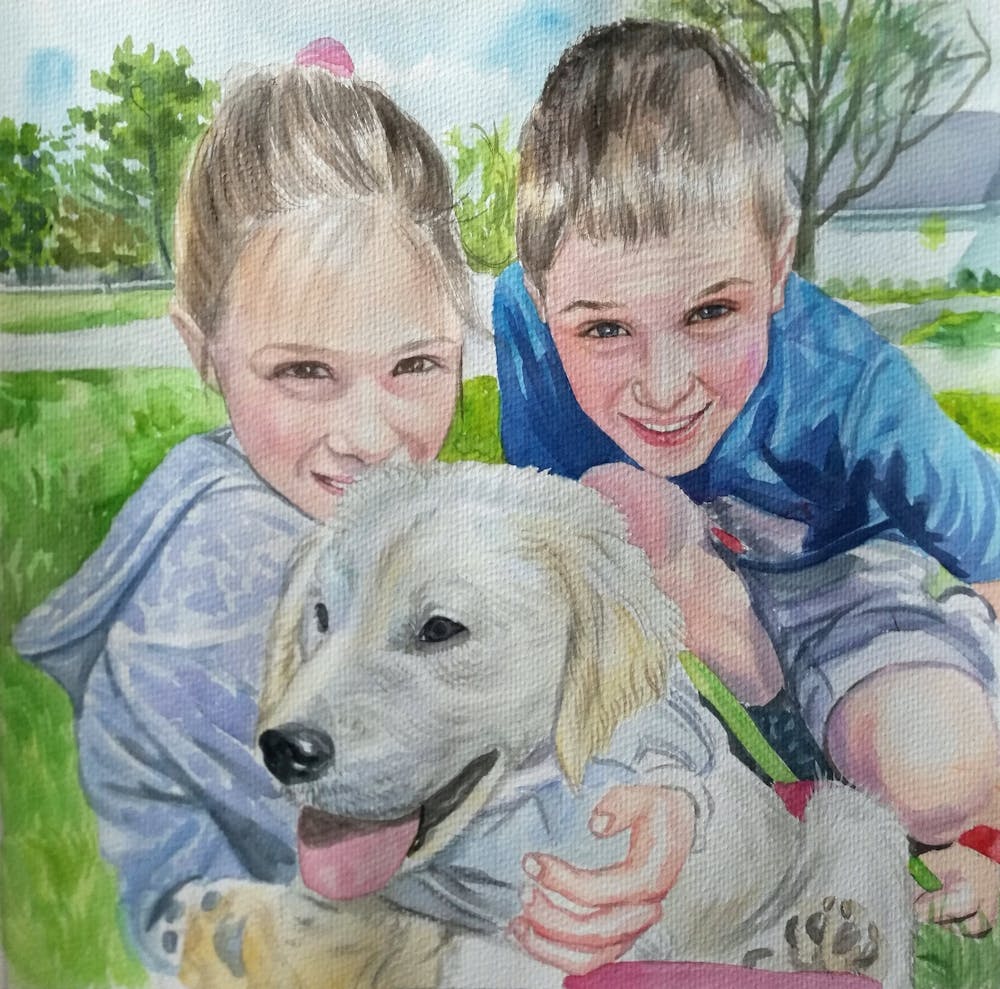 Artist-Rendered Painting