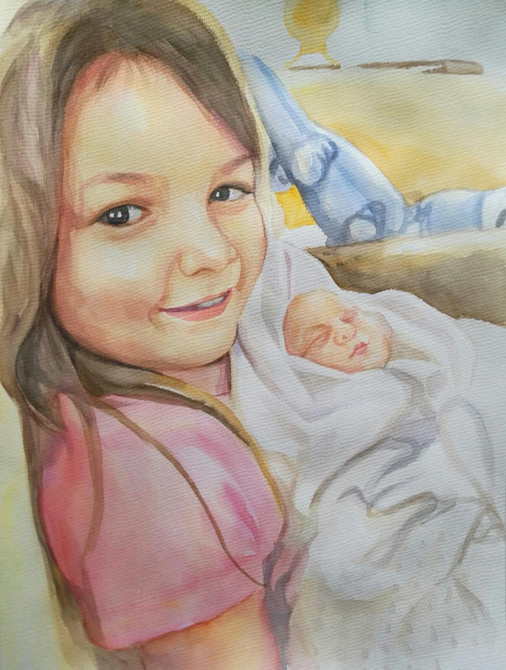 Artist-Rendered Painting