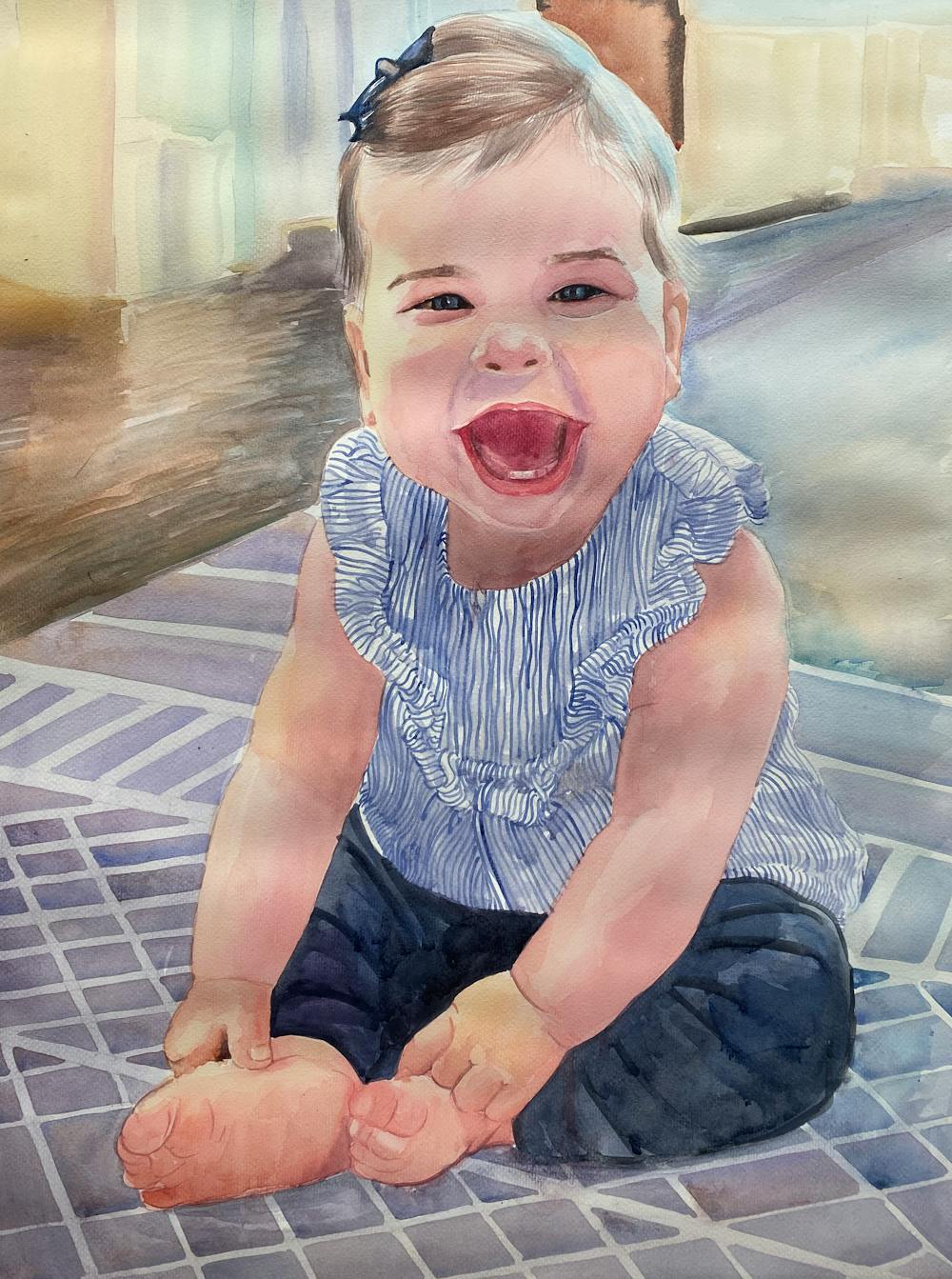 Artist-Rendered Painting