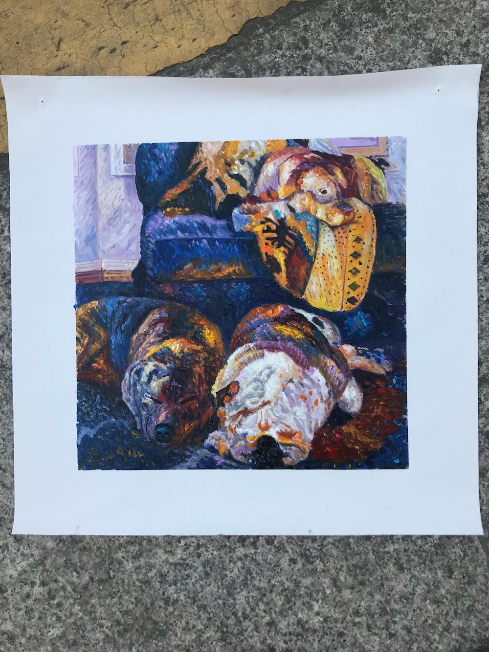 Artist-Rendered Painting