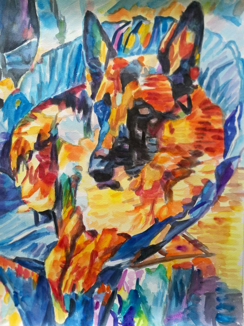 Artist-Rendered Painting