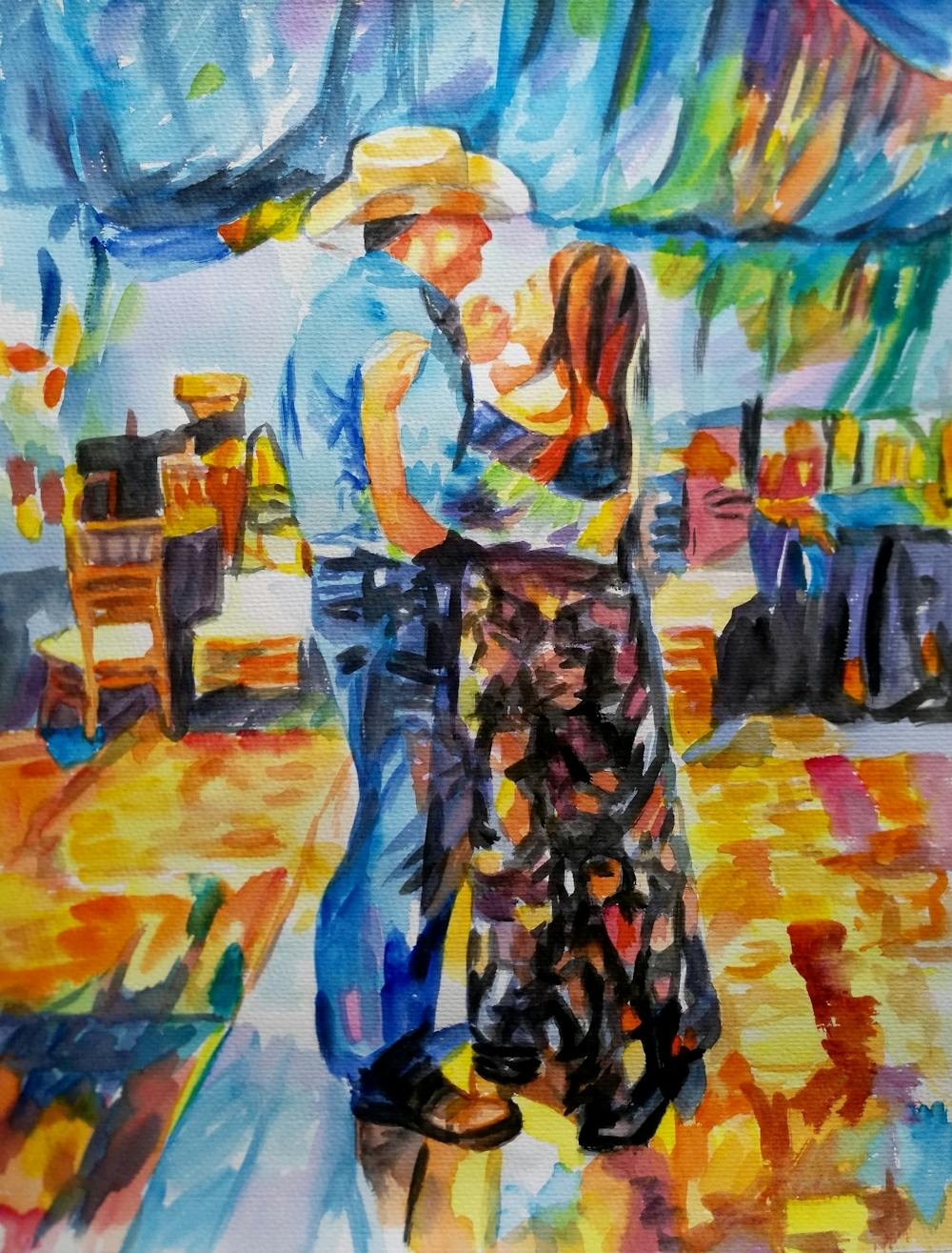 Artist-Rendered Painting