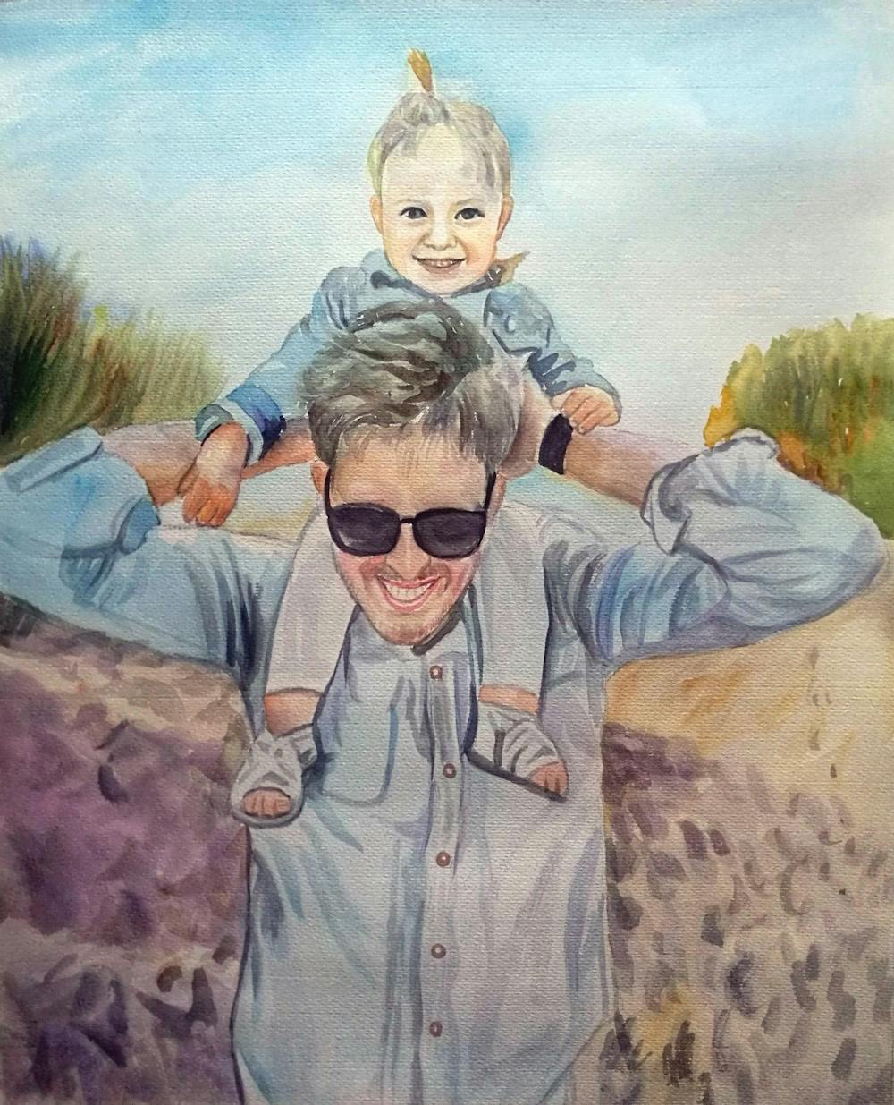 Artist-Rendered Painting