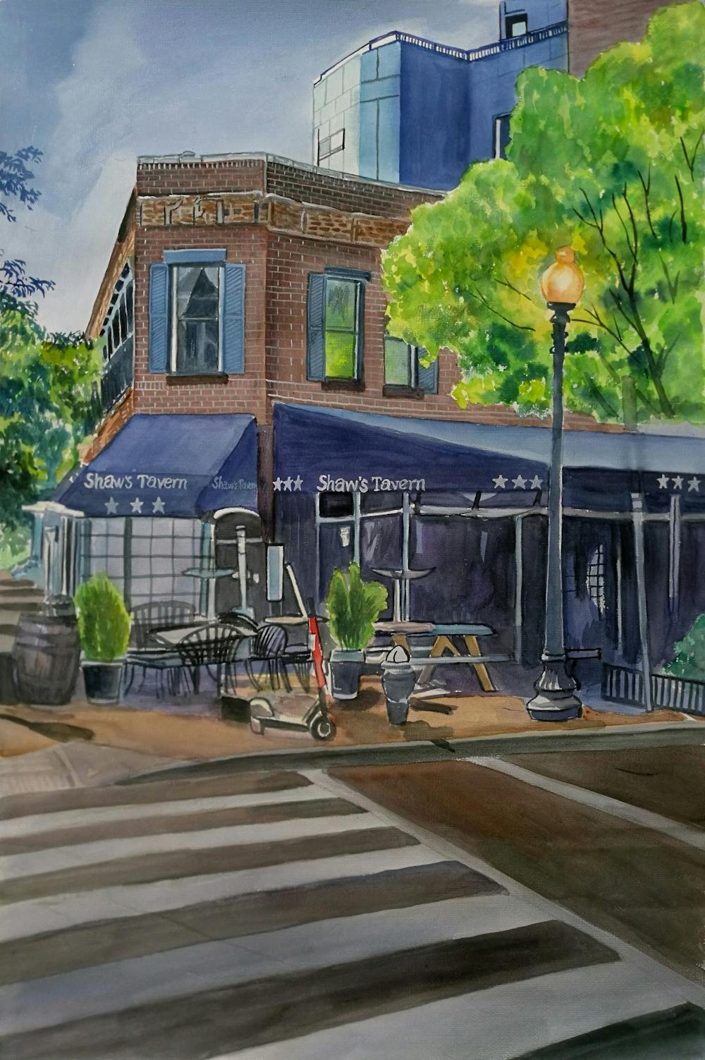 Artist-Rendered Painting