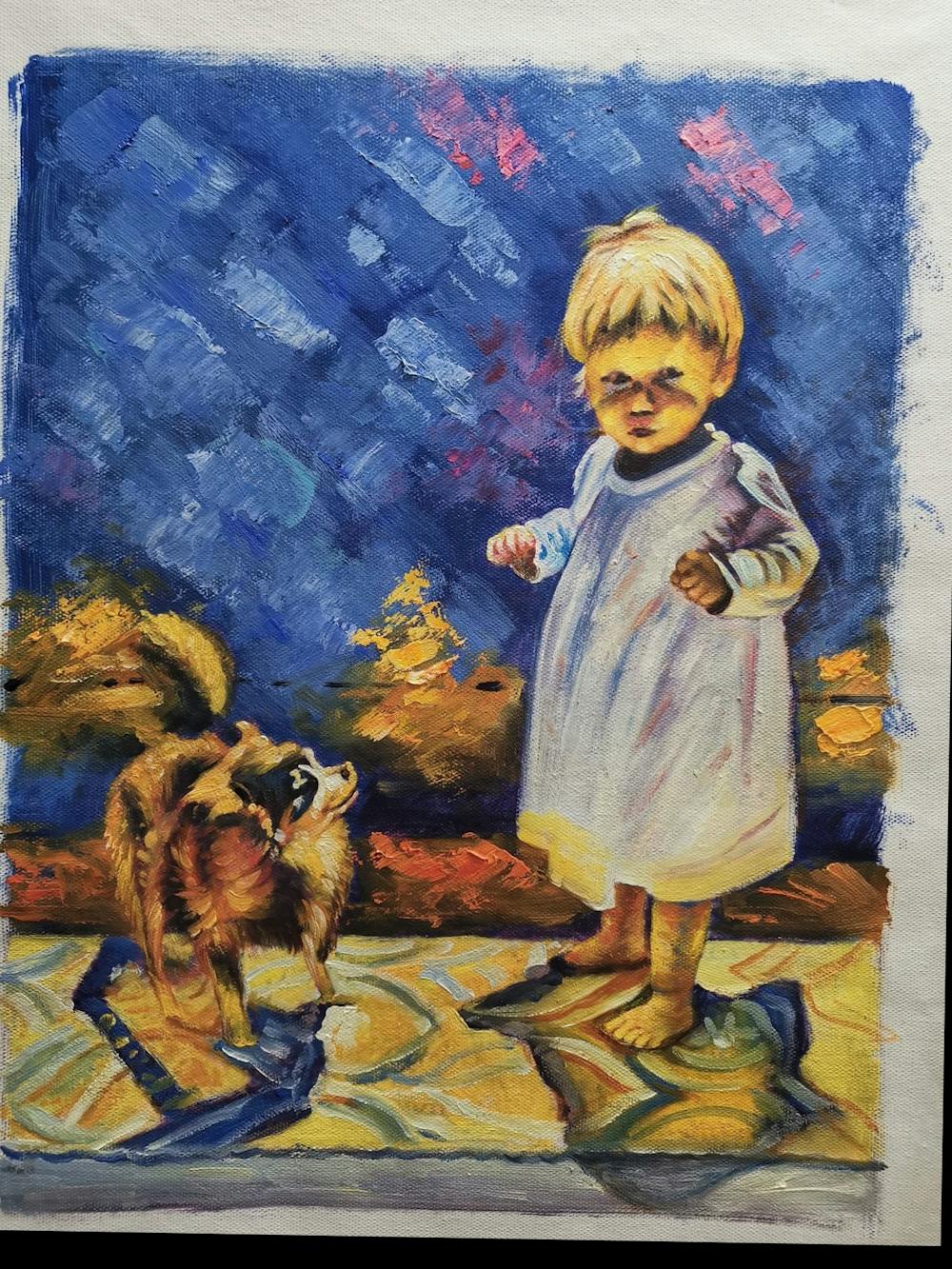 Artist-Rendered Painting